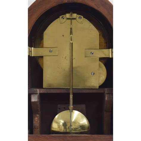 English Mahogany And Satinwood Crossbanded Single Fusee Bracket Clock