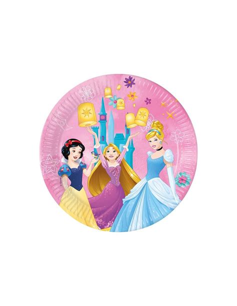 Assiettes En Carton Princesses Disney Cm