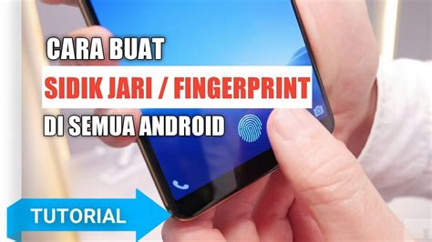 Cara Membuat Kunci Sidik Jari Di Semua Android Tutorial Android YouTube