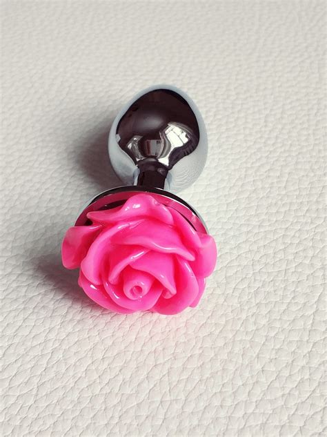 Pink Flower Butt Plug Bdsm Sex Toys Ddlg Butt Plug Anal Plug Etsy