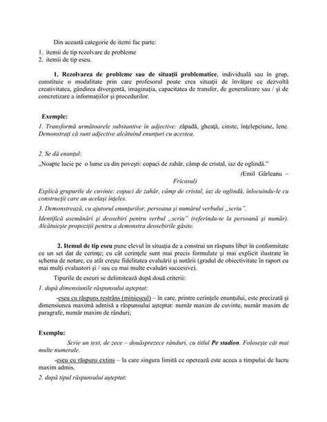 Metode Si Instrumente De Evaluare In Ciclul Primar Pdf