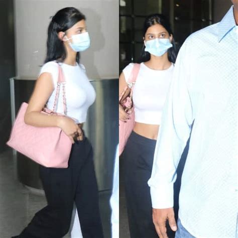 Suhana Khan Flaunts Curves At Airport Oops Moment Caught On Camera