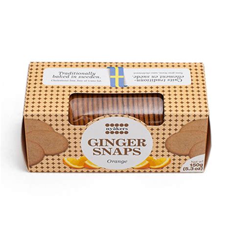 Nyakers Pepparkakor Swedish Orange Gingersnaps 5 3 Oz 150 G