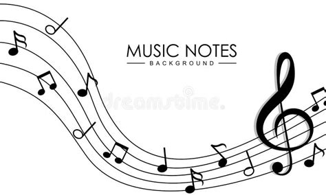 Elegant Musical Notes Music Chord Stock Illustration Illustration Of