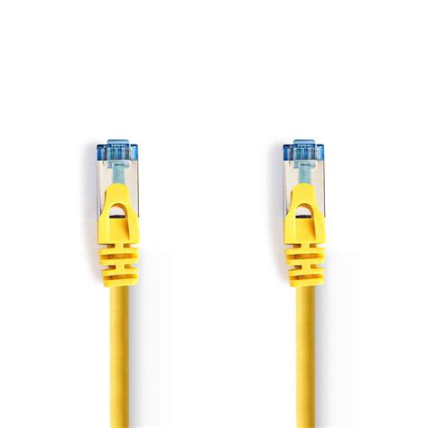 Cat6a Cable Sfutp Rj45 Male Rj45 Male 050 M Round Pvc Yellow Polybag