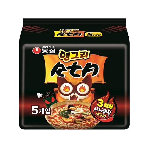 Amazon Nongshim 3X Spicy Angry Neoguri Noodle Soup Pack Of 5