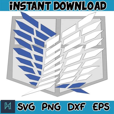 Attack Svg Attack On Titan Svg 4 Titan Set Logo Svg Wings Inspire