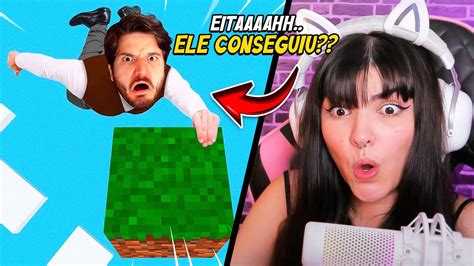 Jazzghost Ainda Poss Vel Sobreviver Apenas Bloco No Minecraft