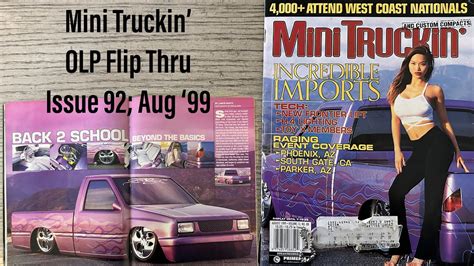 Mini Truckin Magazine Issue 92 Aug 1999 YouTube