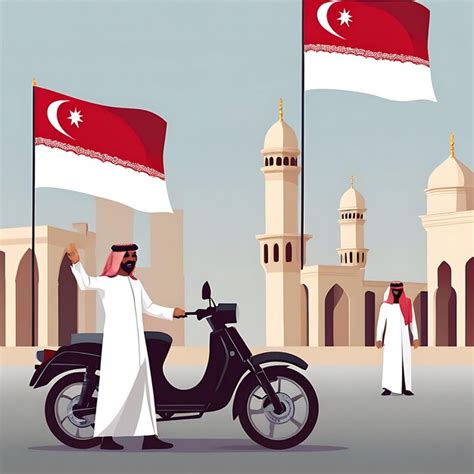 Bahrain Happy National Day Premium AI Generated Image