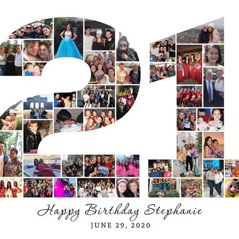 30th birthday photo collage 30th birthday gift 30th | Etsy Birthday ...