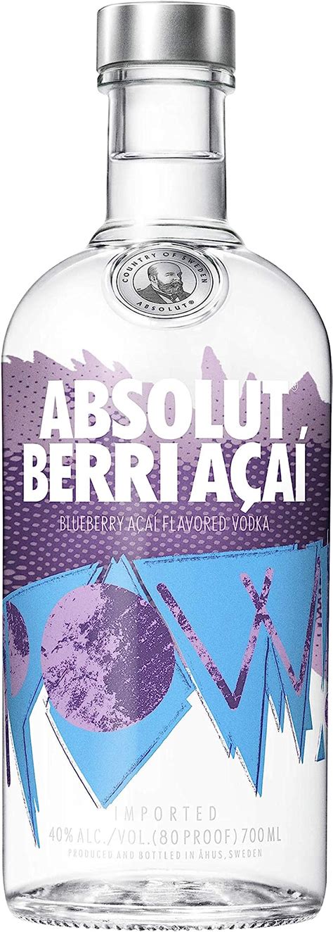 Absolut Berri Açaí Blueberry Açaí Flavoured Vodka 70 Cl Uk