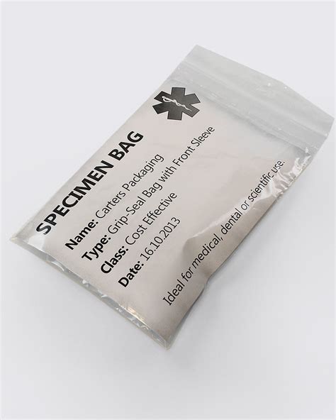 Grip Seal Specimen Bags 200g