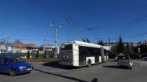 Cluj Napoca str Izlazului str Câmpului Trolleybus nr 195 route