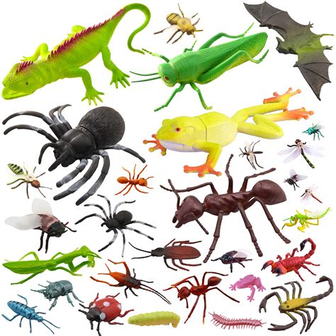 Amazon.com: PINOWU 27pcs Bug Toy Figures Playset for Kids Boys, 2-6