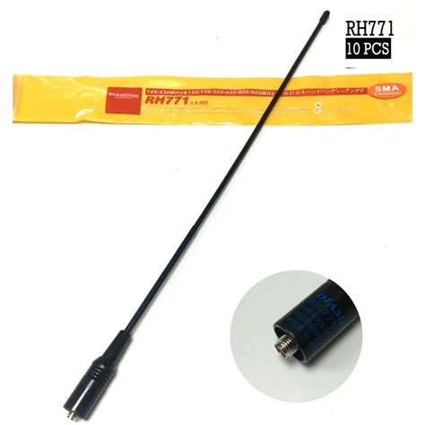 10Pcs Lot Diamond RH771 SMA Female Antenna Dual Band 144 430MHz For Two