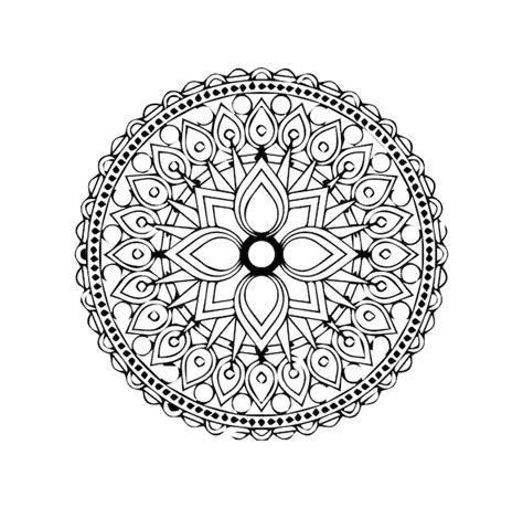 Hermoso Dise O De Mandala De Arte Vectorial De Mandala Vector Premium