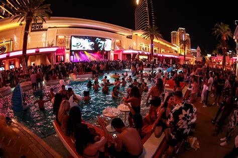 Nighttime Pool Party