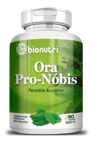 Ora Pro Nobis Mg C Psulas Planta Orapronopolis Mercadolivre