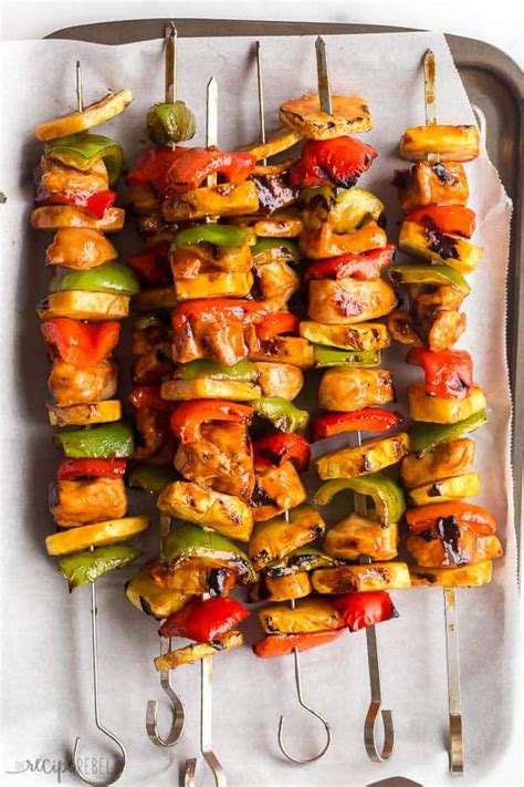 Hawaiian Chicken Kabobs Video The Recipe Rebel