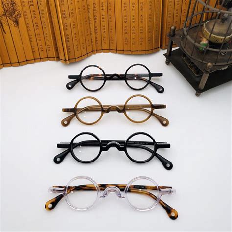 34mm Hand Made Ucetate Retro Small Round Eyeglass Frames Luxury Design Glasses U Ebay