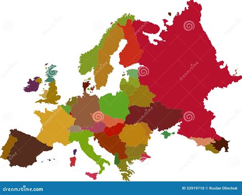 Europe Map Stock Vector Illustration Of Belgium Earth 33919710