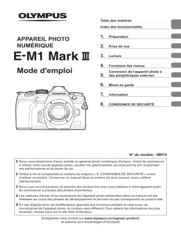 Olympus E M Mark Iii Mode D Emploi Fixfr