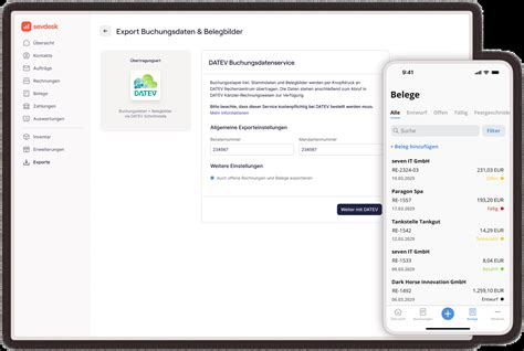 Sevdesk Daten Exportieren Datev Schnittstelle Mehr