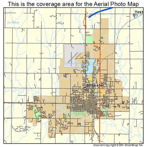 Aerial Photography Map of Stillwater, OK Oklahoma