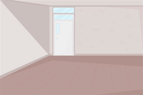 Classroom Entrance Flat Color Vector Illustration Educational