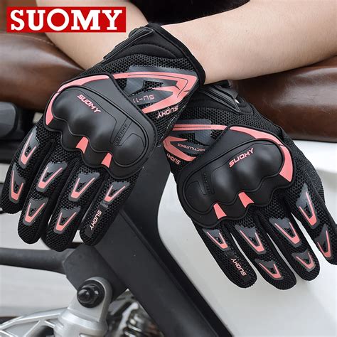 Suomy Luvas De Motocicleta Respir Veis Masculinas E Femininas Luvas