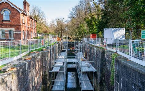 Pike Lock On The Stroudwater Canal In The Process Of Restoration