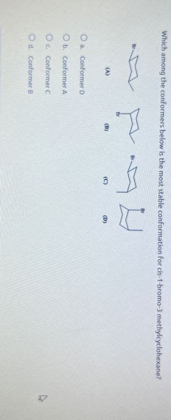 Answered Which Among The Conformers Below Is The Most Stable