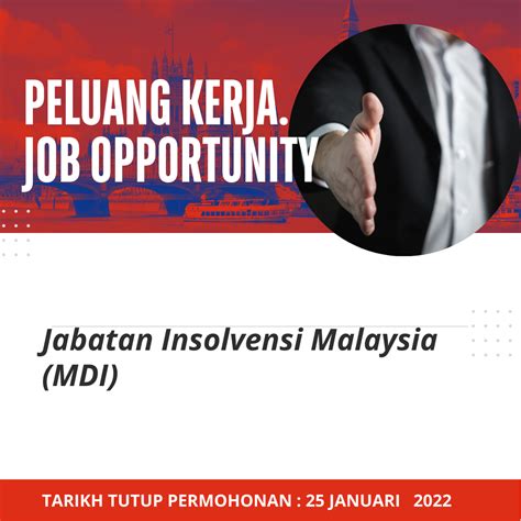 Jawatan Kosong Jabatan Insolvensi Malaysia Mdi