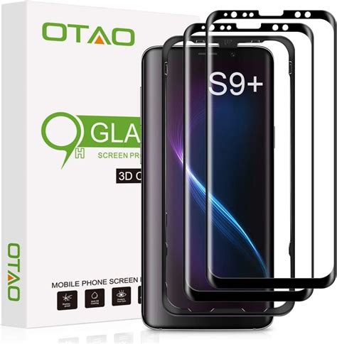 Otao Galaxy S9 Plus Screen Protector Tempered Glass 2 Pack