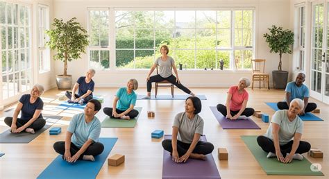 chair yoga  seniors  easy safe poses