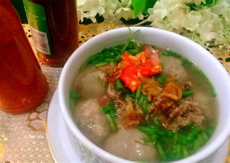 Resep Bakso Sapi Oleh Farida Sulthan Ig Malika Cookpad