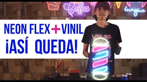 Como Hacer Un Anuncio Neon Flex Con Detalles En Vinil Barber Shop