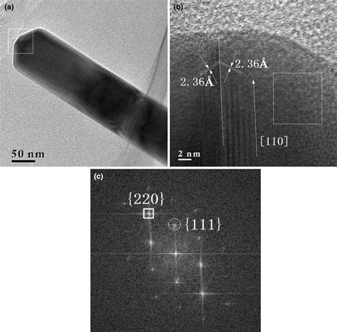 A TEM Image Of The As Synthesized Silver Nanowire With A Diameter Of