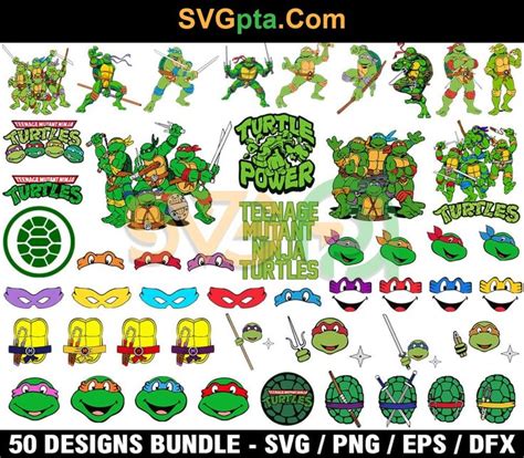 Mega Bundle Ninja Turtles Svg Teenage Mutant Ninja Turtles Clipart