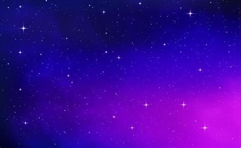 Premium Vector Star Blue Background Starry Night Sky Realistic Purple