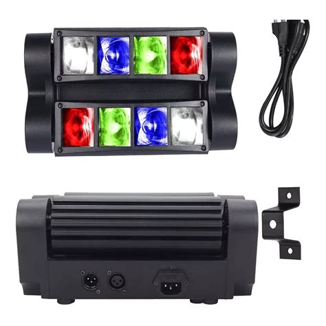 Mini Spider Eo Safe Imports Esi Color Negro Rgbw Efectos Luz Led