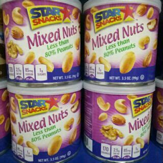 Star Snacks Mixed Trail Nuts Cashew 99g Shopee Philippines