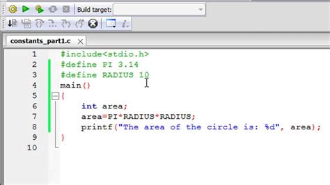 C Programming Tutorial 26 Constants Part 1 Youtube