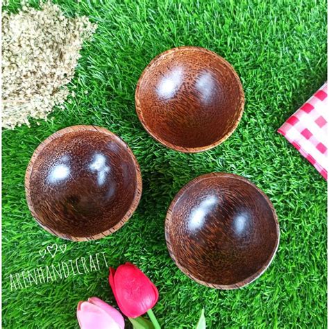 Jual Mangkok Kayu Aren Diameter 10 Cm Shopee Indonesia