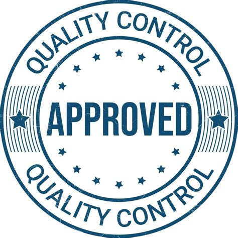 Quality Control Approved Stamp, Badge, Icon, Seal, Emblem, Quality ...
