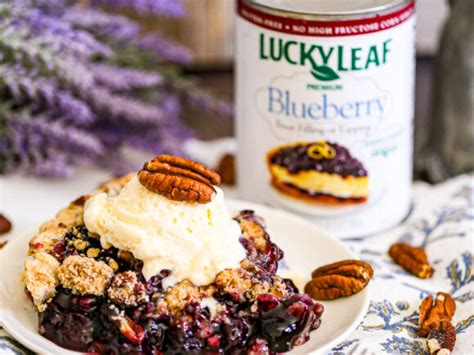 Pecan Blueberry Crumble Pie Lucky Leaf