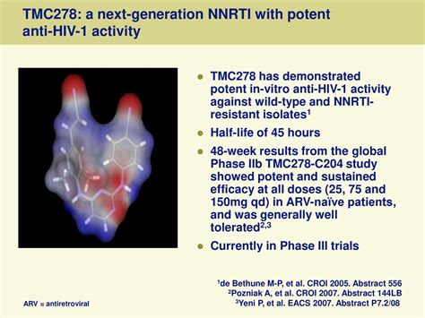 Tmc278 Rilpivirine An Investigational Next Generation Nnrti