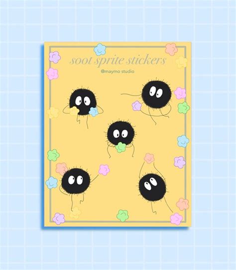 Studio Ghibli Soot Sprite Sticker Pack Etsy