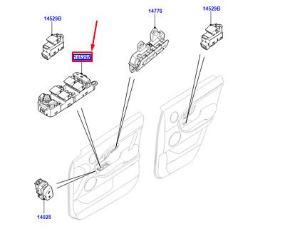 Lr Range Rover Evoque L Front Left Door Window Switch Lr New